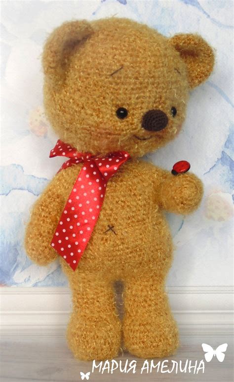 Teddy Bear Honey Amigurumi Crochet Pattern By Maria Amelina Etsy