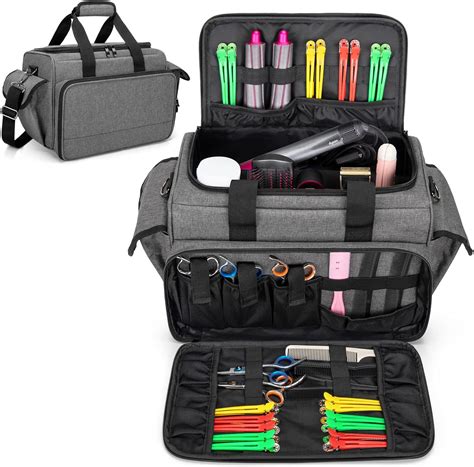 BAFASO Trousse de Rangement pour Coiffeur avec diviseurs réglables Sac