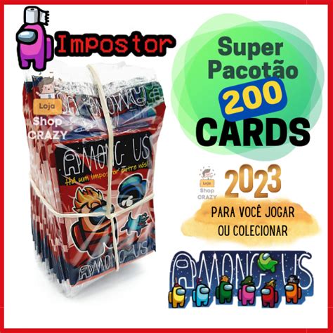 50 Pacotinhos de Cards AMONG US Impostor v 2023 São 200 Super Cards