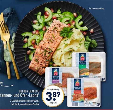 Golden Seafood Pfannen Und Ofenlachs XXL Angebot Bei ALDI Sud