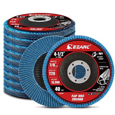 Generic Ezarc Flap Disc 4 1 2 Inch 78 Inch Zirconia Abrasive Grinder