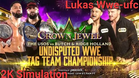 Wwe Crown Jewel K Simulation Undisputed Tag Team Championship