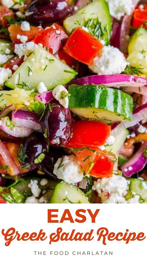 Best Greek Tomato Cucumber Salad From The Food Charlatan Rn Recipe In 2024 Greek Salad