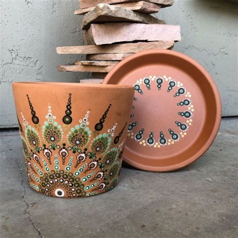 35 Aesthetic And Cute Hand Painted Flower Pots For 2023