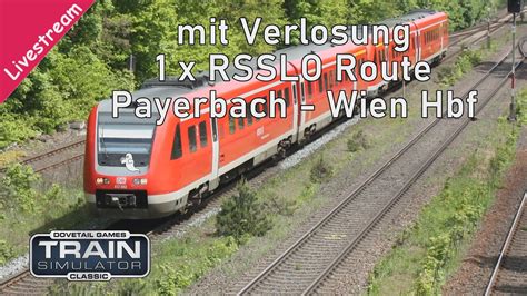 Livestream TSC Verlosung RSSLO Strecke Payerbach Wien Hbf