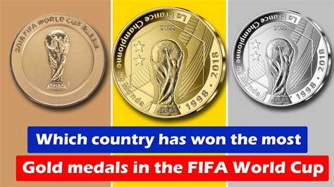 FIFA WORLD CUP Which Country Has Won The Most Gold Silver And Bronze