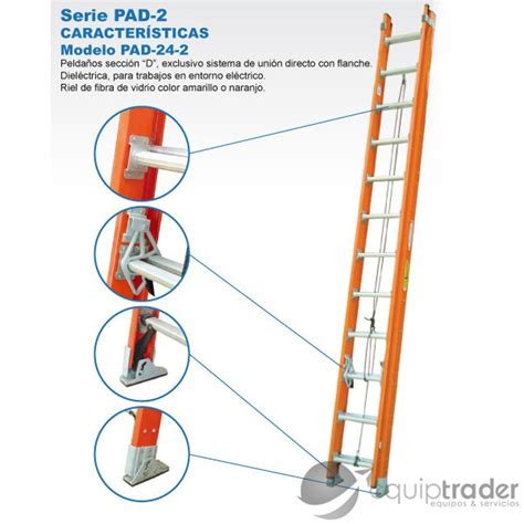 Escalera Telesc Pica Pelda Os Pad Equip Trader