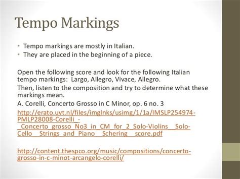 Tempo and Dynamics