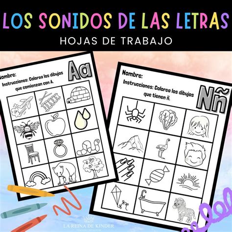 Colorear Sonidos De Letras Hojas De Trabajo Alphabeto Para Niños Pequeños Actividad De Letras