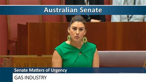 Senate Matters Of Urgency Gas Industry Youtube