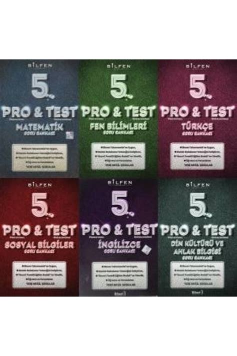 Bilfen Yayıncılık hediyeli Bilfen Yayınları 5 sınıf Pro test Soru