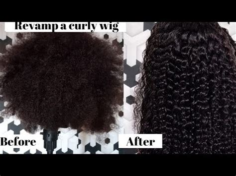 How To Revamp A Wig How To Revamp Curly Wig YouTube