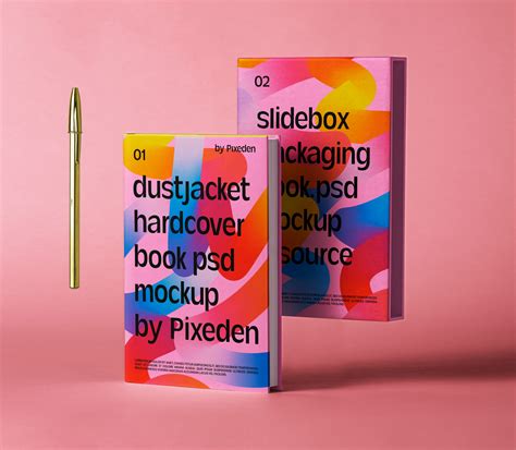 Psd Dust Jacket Book Mockup Vol4 Pixeden Club