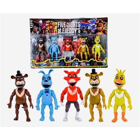 Kit 5 E 4 Bonecos Animatrônics Five Nights At Freddys Shopee Brasil