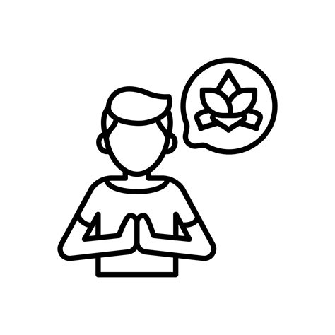 Mindfulness Icon In Vector Illustration 33048963 Vector Art At Vecteezy