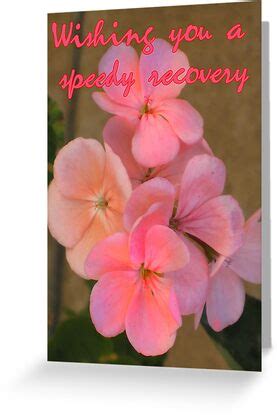 Wishing You A Speedy Recovery Greeting Cards By Tlcgraphics Redbubble