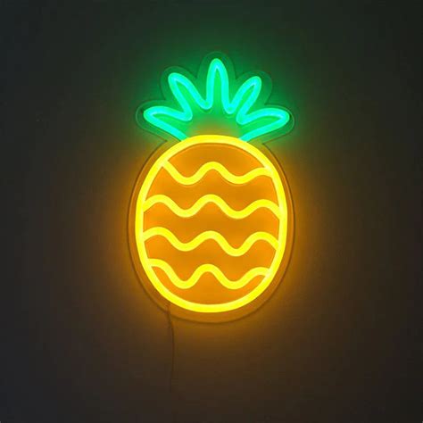 Ananas Neon Led Tabela Neuneon