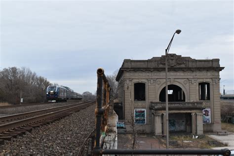 Amtraks Wolverine Service Passes The Abandoned Gary Union Station In