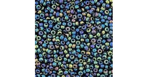 6 0 Miyuki Seed Beads Metallic Variegated Blue Iris 20gm 6 0