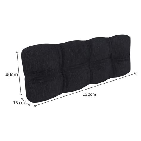 Coussins De Palettes Matelass Pokar Noir Set Pi Ces