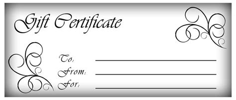 Make Gift Certificates with Printable Homemade Gift Certificates and Ideas