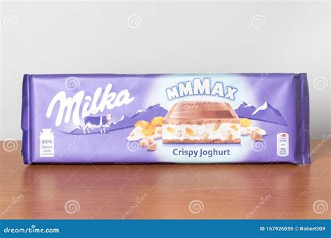 Milka Mmmax Chocolate With Crispy Joghurt Editorial Stock Image Image