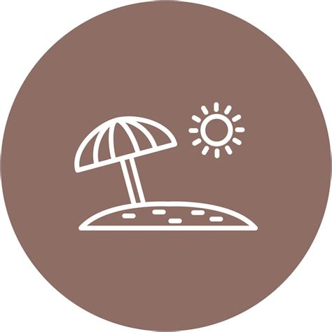 Premium Vector Beach Umbrella Vector Illustration Style