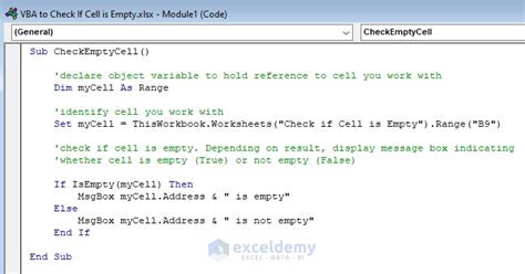 How To Check If Cell Is Empty Using Excel VBA 5 Easy Methods ExcelDemy