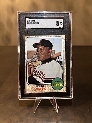 Topps Willie Mays San Francisco Giants Hof Sgc Ex Ebay