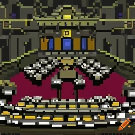 Pixel Art Congreso De Los Diputados From Inside On Craiyon