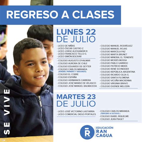 Cormun Rancagua On Twitter Este Lunes 2 Y Martes 23 De Julio