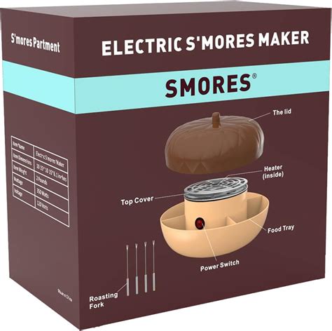 Smores Maker Electric Flameless S Mores Maker With Lid Tabletop