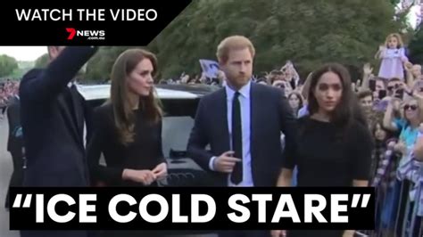 Moment Kate Middleton Stares Down Meghan Markle 7NEWS