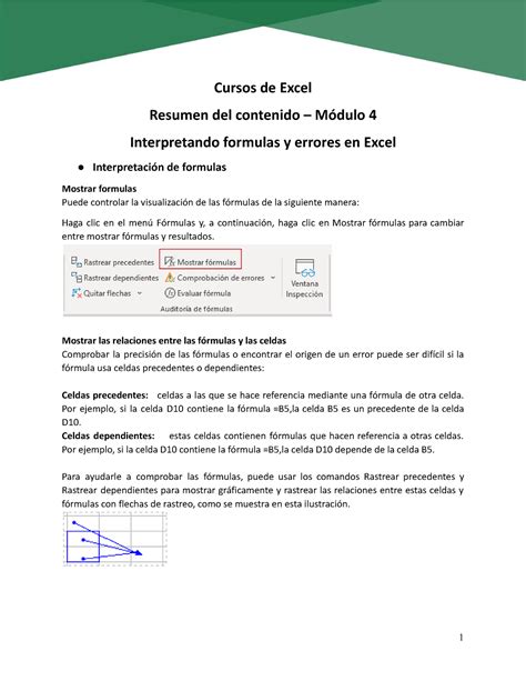 Resumen de Contenido Módulo 4 Excel 365 Intermedio Cursos de Excel