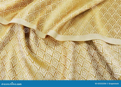 Crumpled Thai Silk Fabric Stock Photo Image Of Clothing 42525356