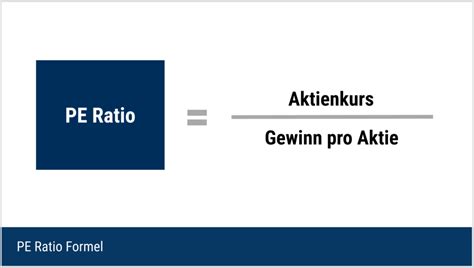 PE Ratio Kurs Gewinn Verhältnis Definition Berechnung