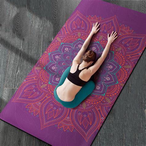 183cm80cm6mm Natural Tpe Suede Yoga Mat Heathyoga Pro Yoga Mat