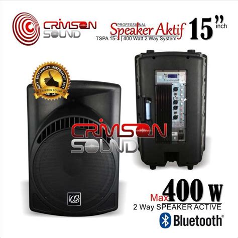 Jual Speaker Aktif Inch Watt Bluetooth Alpha Seven Tspa Di