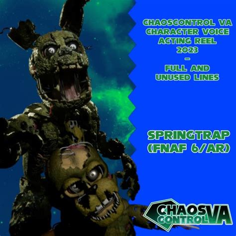 Listen to playlists featuring Springtrap (FNaF/6 AR) (ChaosControl VA Character Voice Acting ...