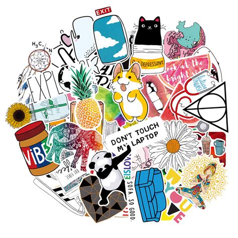 VSCO Lovely Stickers ,Luggage laptop bottle Sticker wholesale stickers