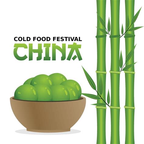 Cold Food Festival China Vector Illustration 5480791 Vector Art At Vecteezy