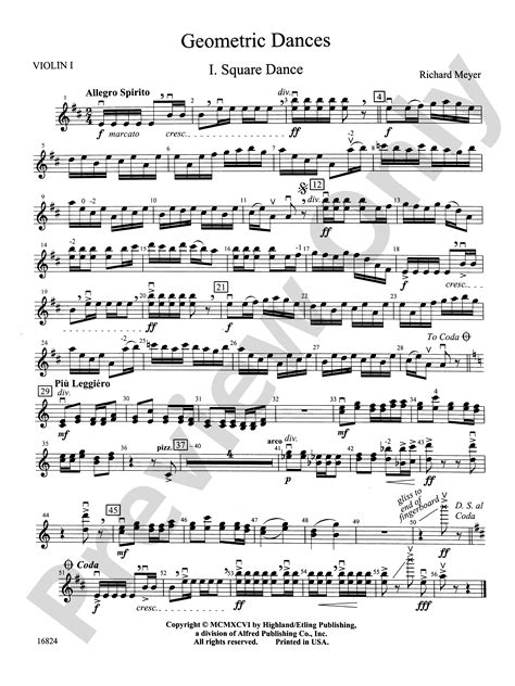 Geometric Dances 1st Violin 1st Violin Part Digital Sheet Music Download