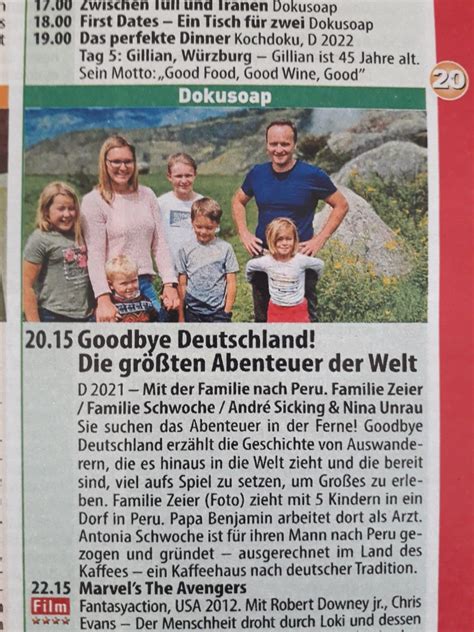 Tv Doku Bei Vox Ber Familie Zeier Diospi Suyana