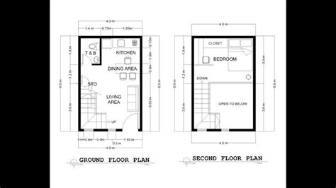 Smalll House Design 4x6 Meters Loft Style House In 2024 Loft House