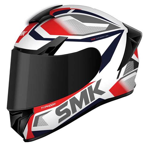 Smk Capacete Integral Typhoon Thorn Branco Motardinn