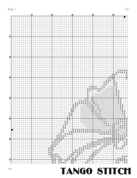 Beautiful minimalistic blue flower cross stitch pattern – JPCrochet