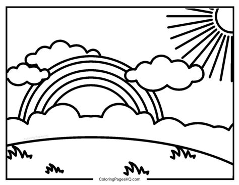 Cute Rainbow Coloring Pages Free Pdf Printables Coloring Pages Hq