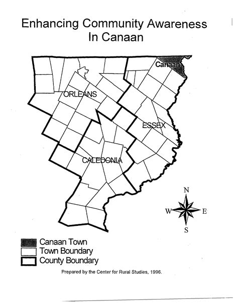 Canaan Location Map