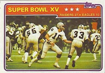 Topps Super Bowl Xv Trading Card Database