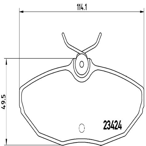 Disc Brake Pad Set Base Rear Brembo P36013 EBay